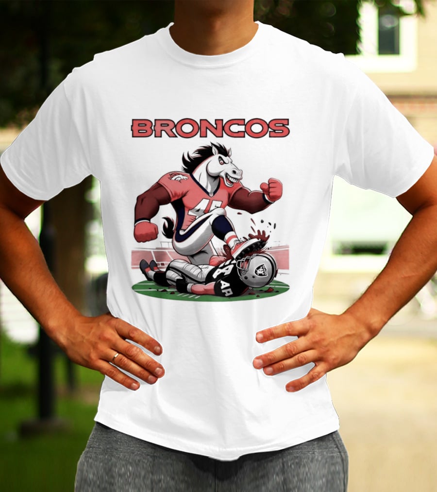 Denver Broncos Vs Raiders Beat Rivals Football Showdown T-Shirt