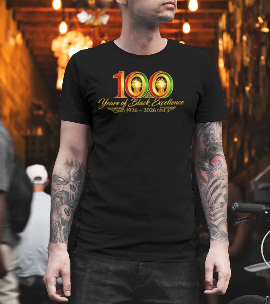 100 Years Of Black Excellence 1926 2026 Celebration Of Heritage T-Shirt