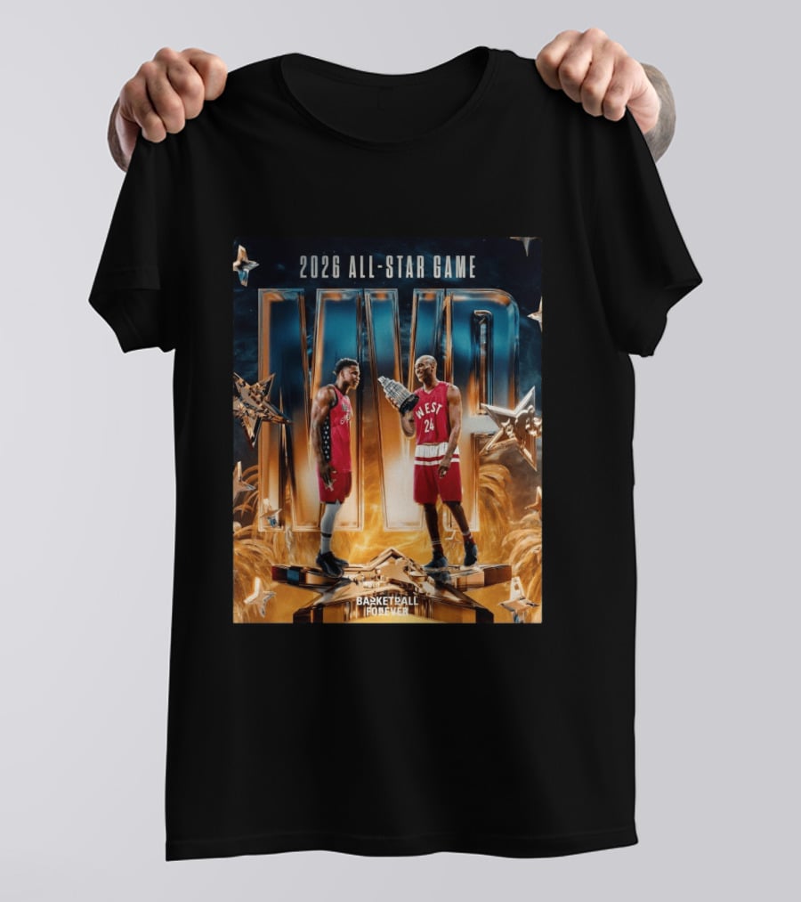 2026 All Star Game MVP Anthony Edwards Kobe Bryant Basketball Forever T-Shirt