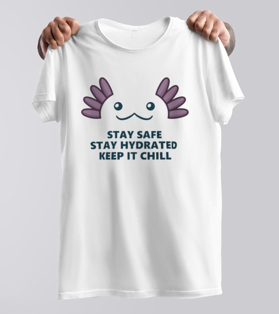 Stay Safe Stay Hydrated Keep It Chill Booper Face TGH Sr T-Shirt