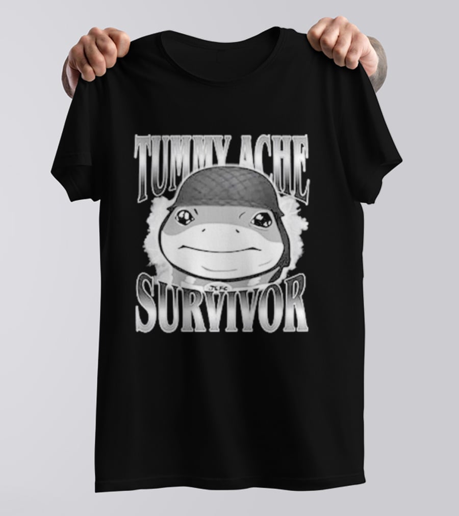 Tummy Ache Survivor Jeff The Land Shark Helmet Meme T-Shirt