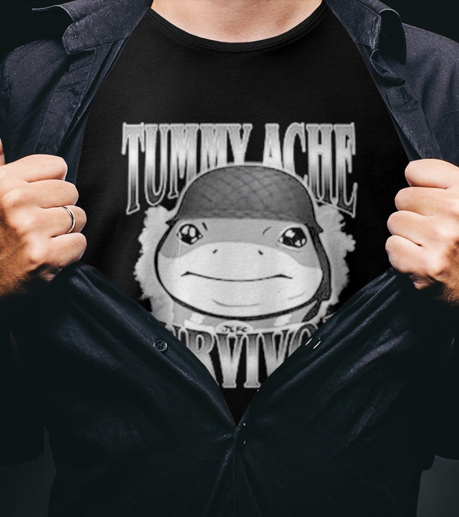 Tummy Ache Survivor Jeff The Land Shark Helmet Meme T-Shirt