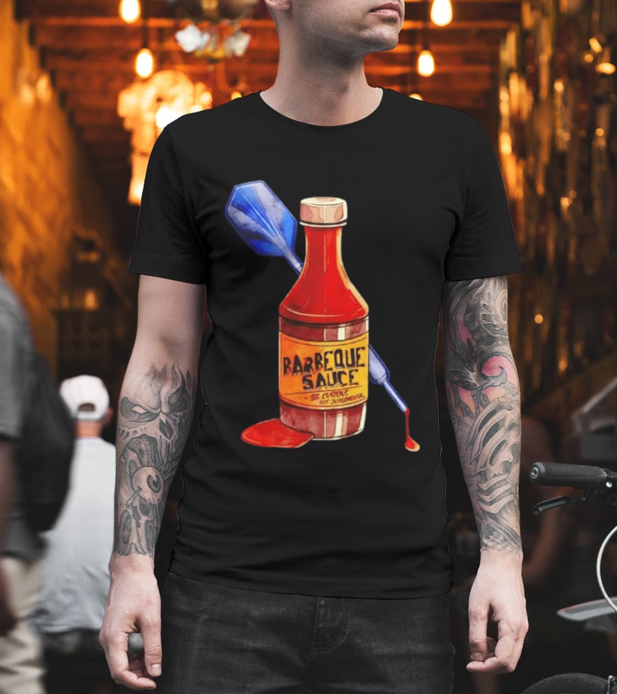 Barbecue Sauce Be Curious Not Judgmental Darts Bottle T-Shirt