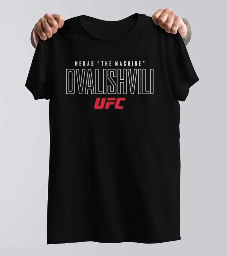 Merab "The Machine" Dvalishvili UFC Fighter Fan Merch T-Shirt