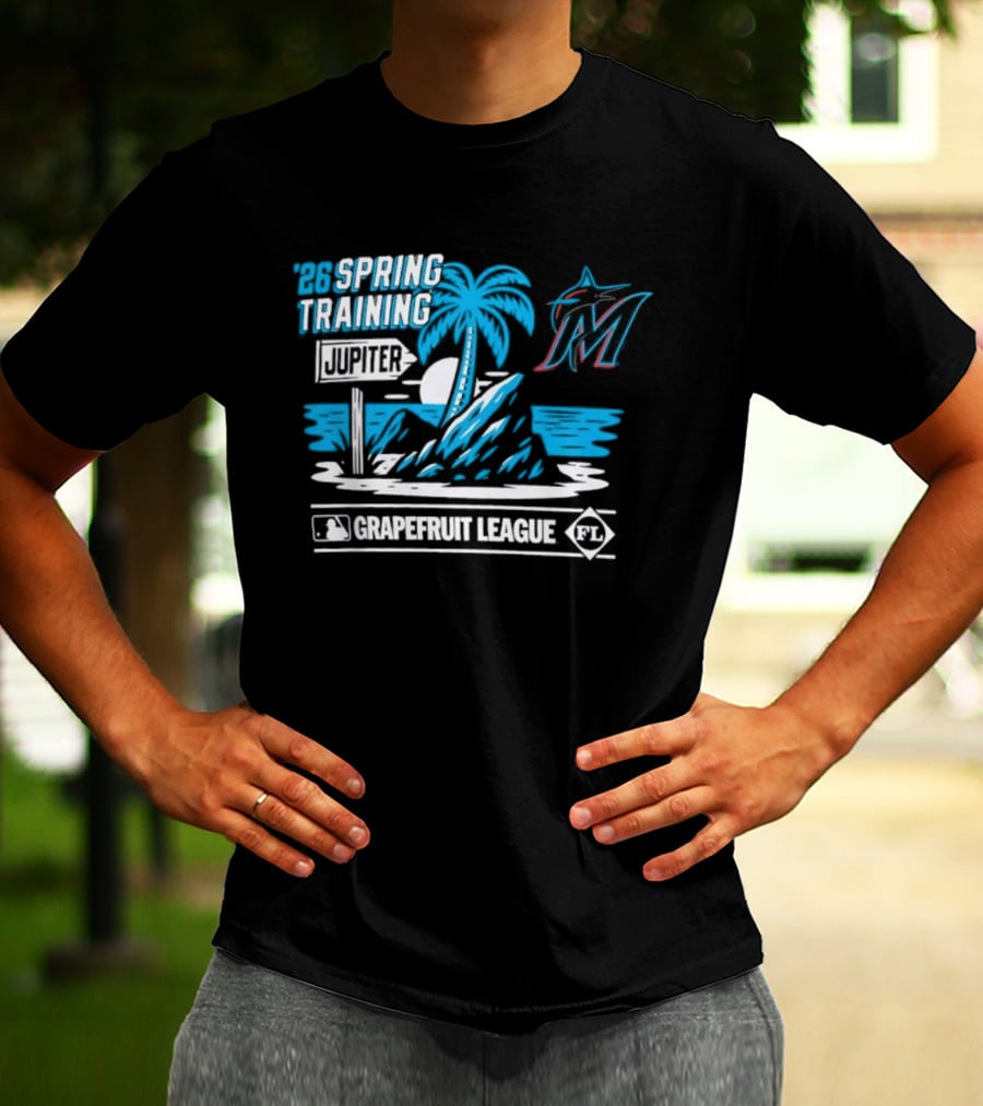 Miami Marlins 2026 Jupiter Grapefruit League Spring Training T-Shirt