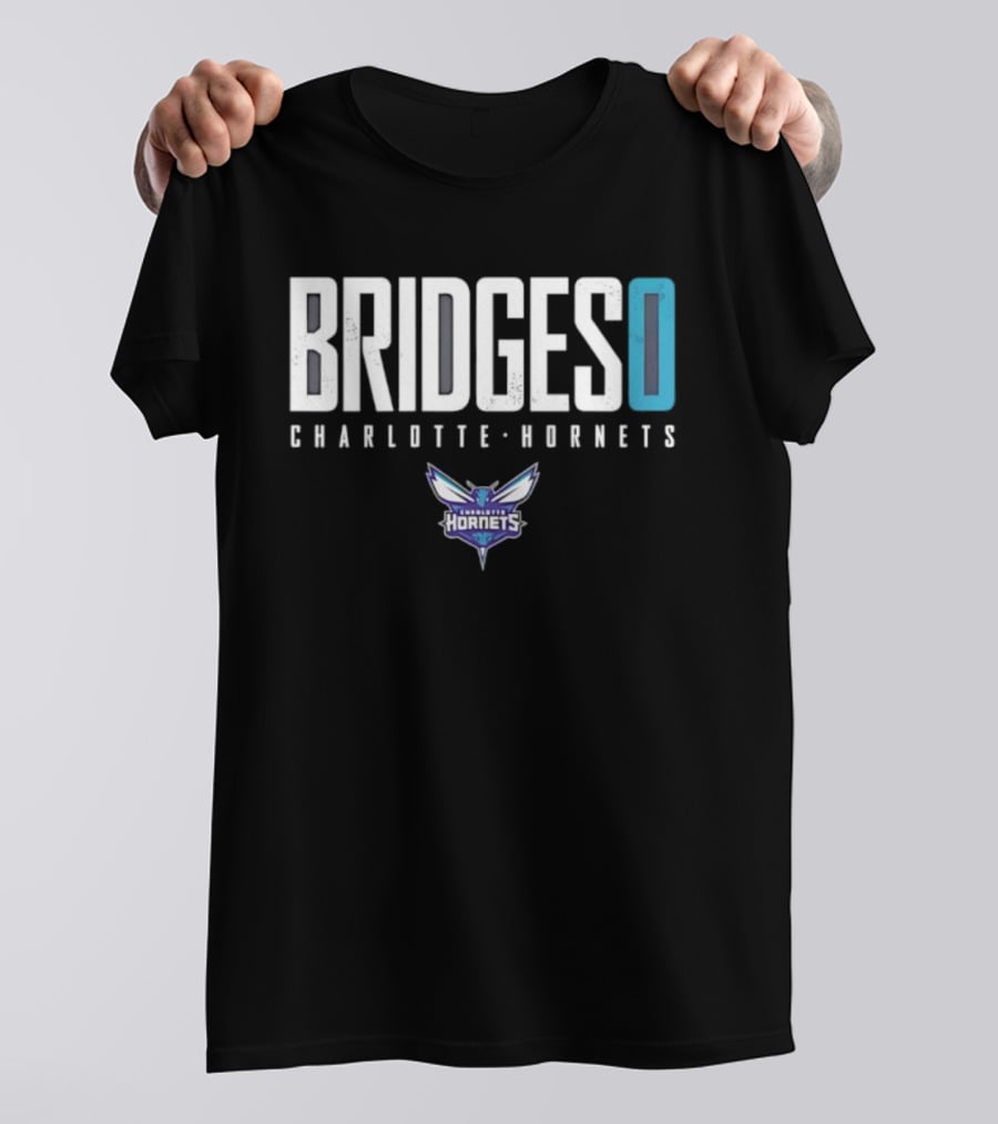 BRIDGES 0 Charlotte Hornets T-Shirt