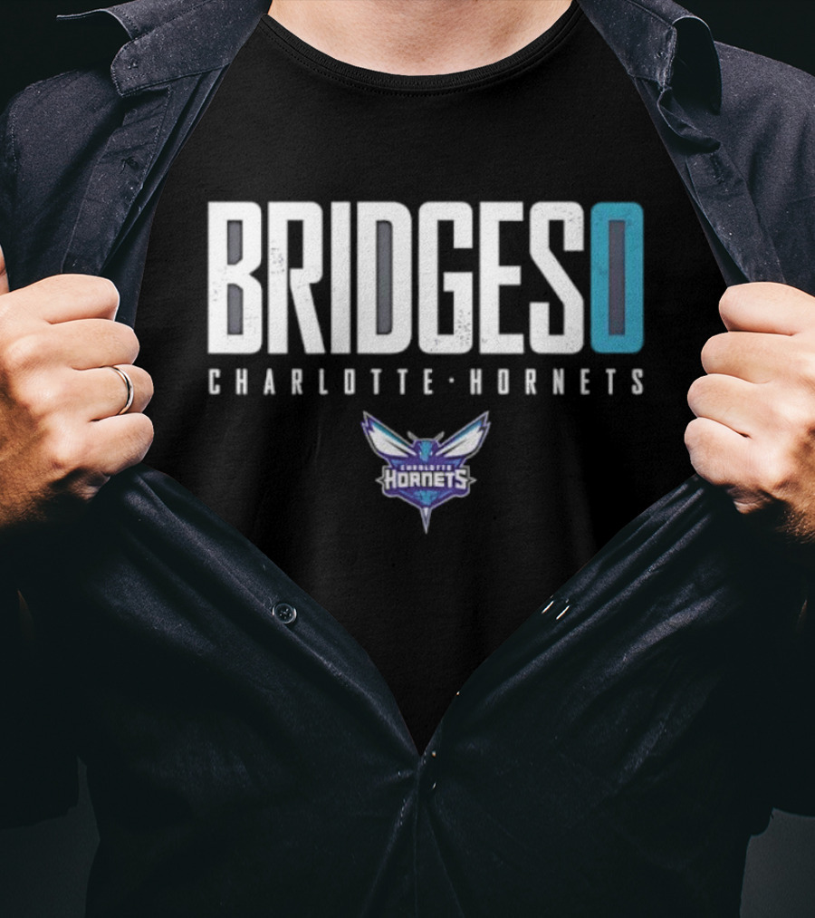 BRIDGES 0 Charlotte Hornets T-Shirt