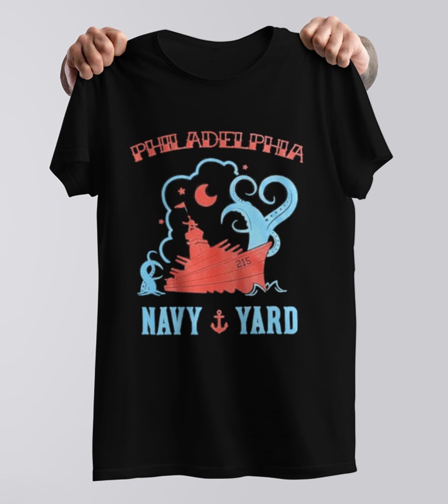 Philadelphia Phillies Navy Yard Anchor Ship T-Shirt