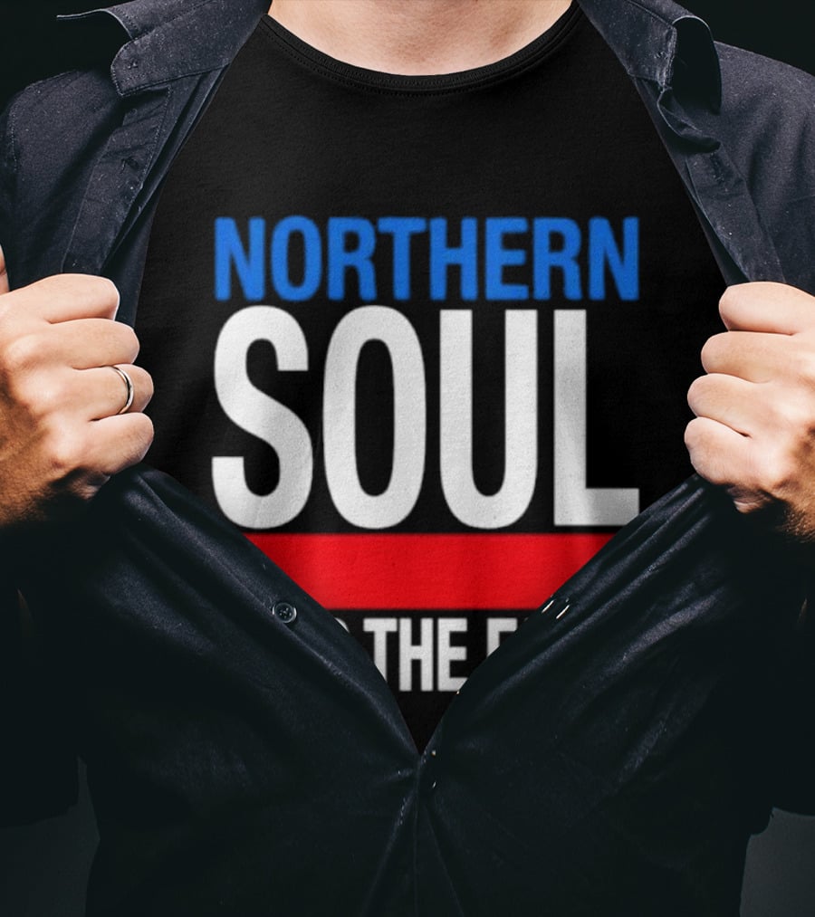 Northern Soul Keep The Faith Blue And Red T-Shirt