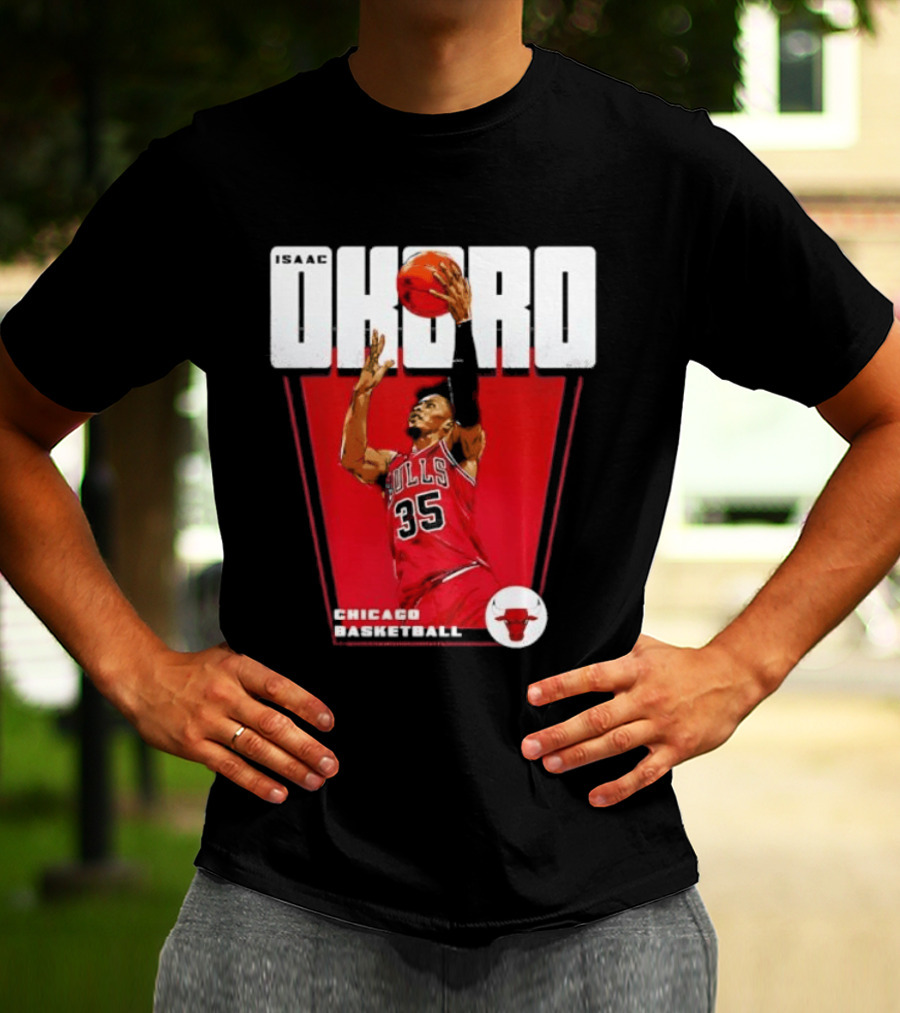 Chicago Basketball Okoro 35 Bulls Dunk T-Shirt
