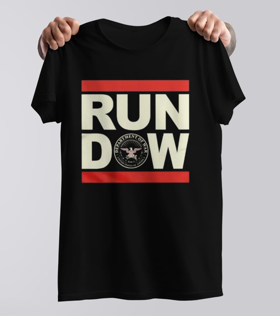 RUN DOW Department Of War Trump Seal T-Shirt