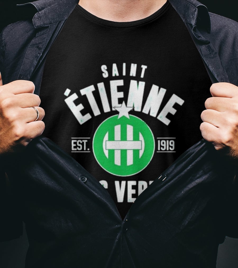 Saint Étienne Established 1919 Les Verts Soccer Heritage T-Shirt