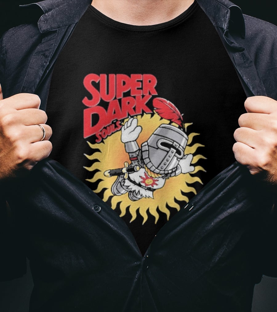 Super Dark Souls Praise The Sun Solaire T-Shirt