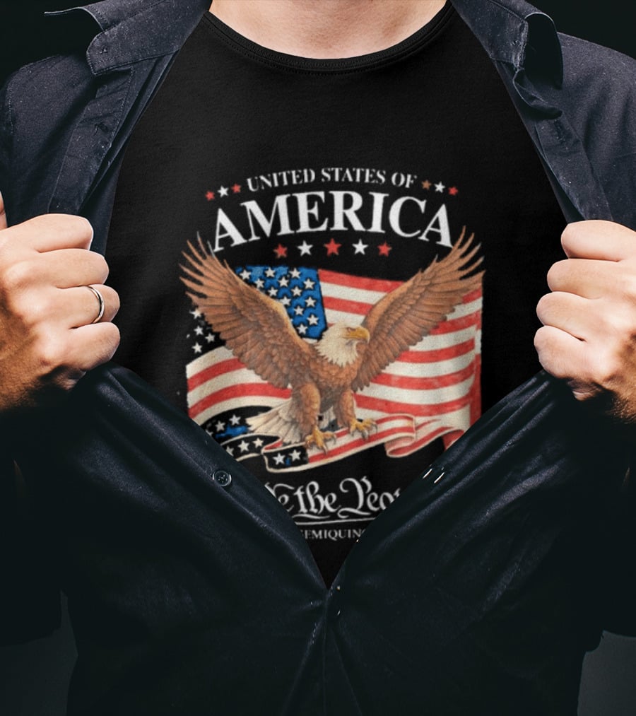 United States Of America Eagle We The People 250 Years Semiquincentennial T-Shirt