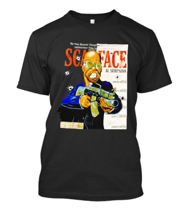 Scarface Al Simpsino Parody Available On DVD Reference T-Shirt