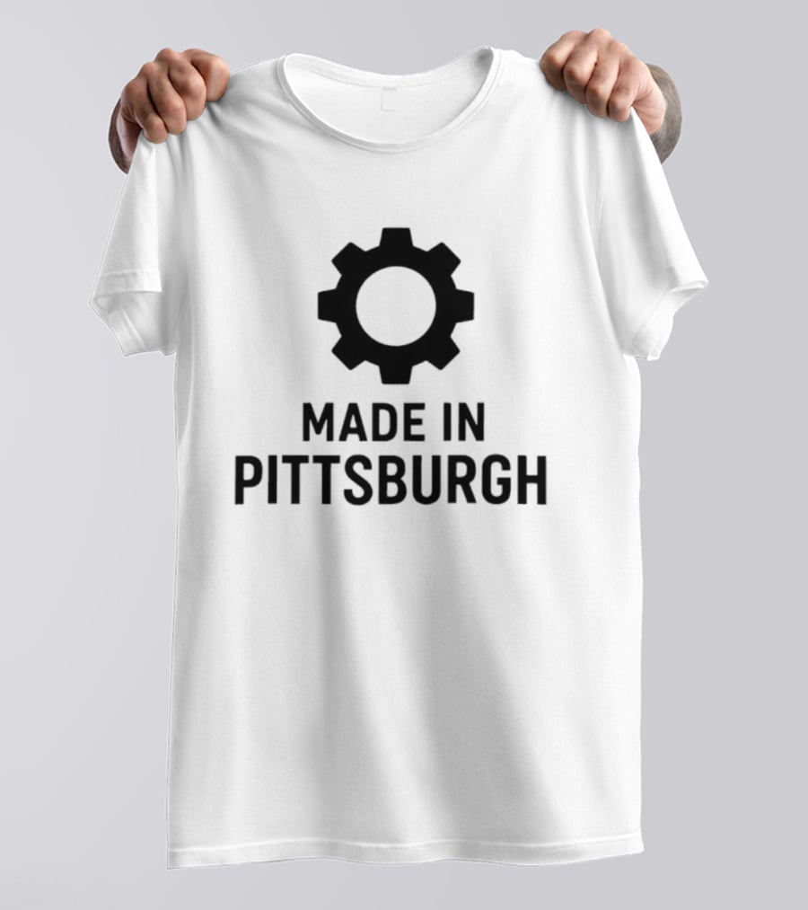 Made In Pittsburgh Gear Symbol ка T-Shirt
