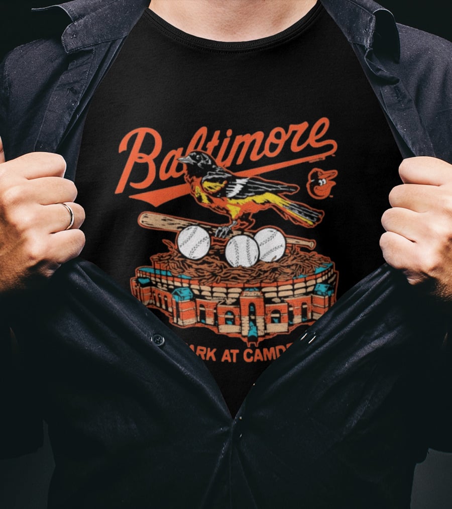 Baltimore Orioles Oriole Park At Camden Yards Bird Baseball Stadium T-Shirt