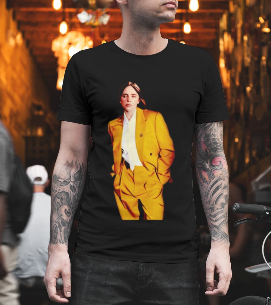 Billie Eilish Yellow Suit Fashion T-Shirt