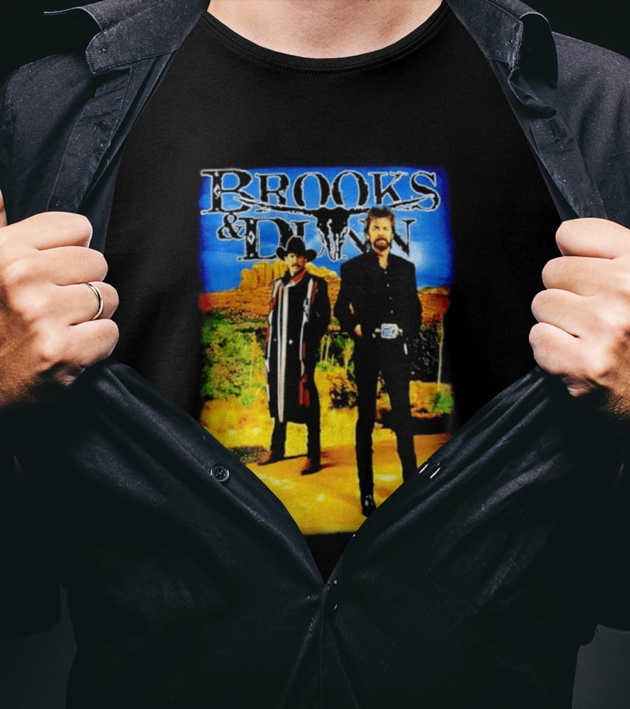 Brooks And Dunn Western Style Desert T-Shirt