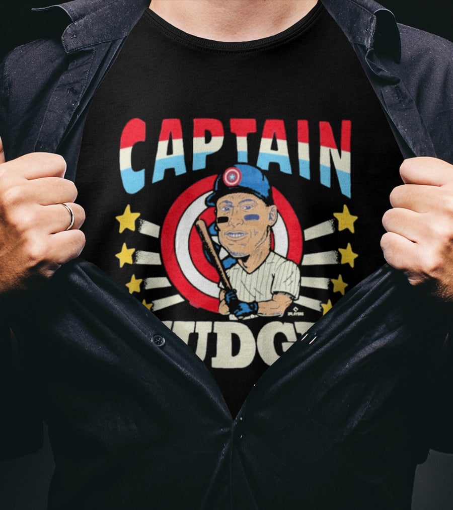 Captain Aaron Judge New York Yankees Baseball Star Caricature T-Shirt