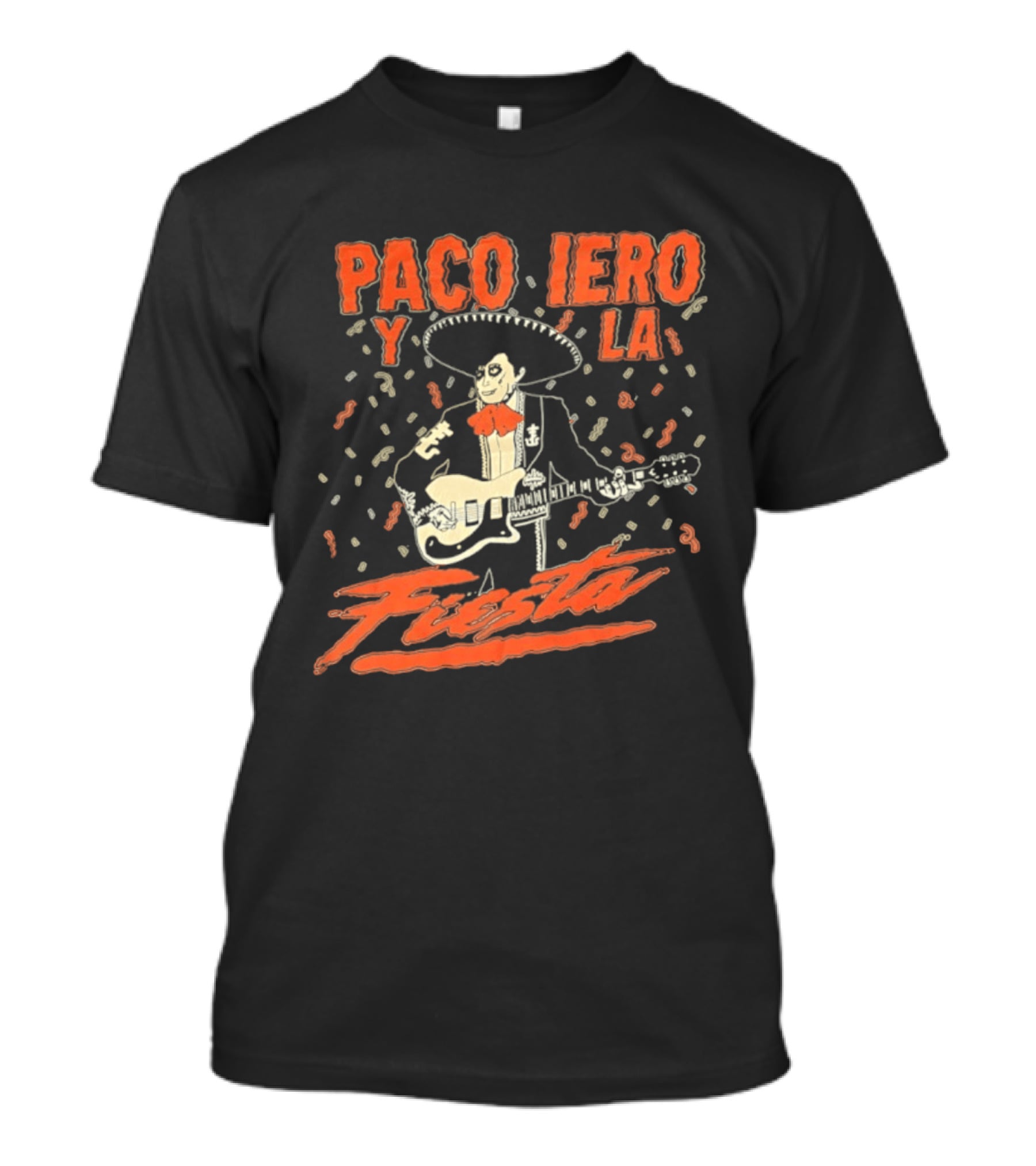 Paco Iero Y La Fiesta Sombrero Guitar Celebration T-Shirt