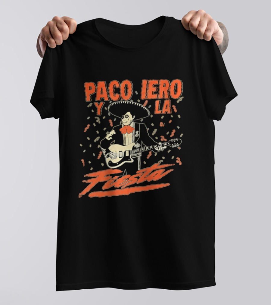 Paco Iero Y La Fiesta Sombrero Guitar Celebration T-Shirt