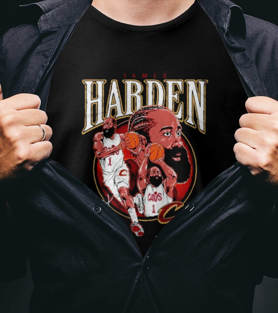 James Harden Cavs Basketball Legend Cleveland Number One T-Shirt