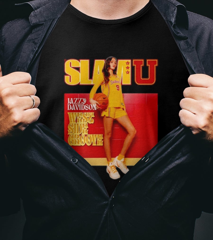 Jazzy Davidson Basketball Slamu Southern 9 West Side Groove T-Shirt