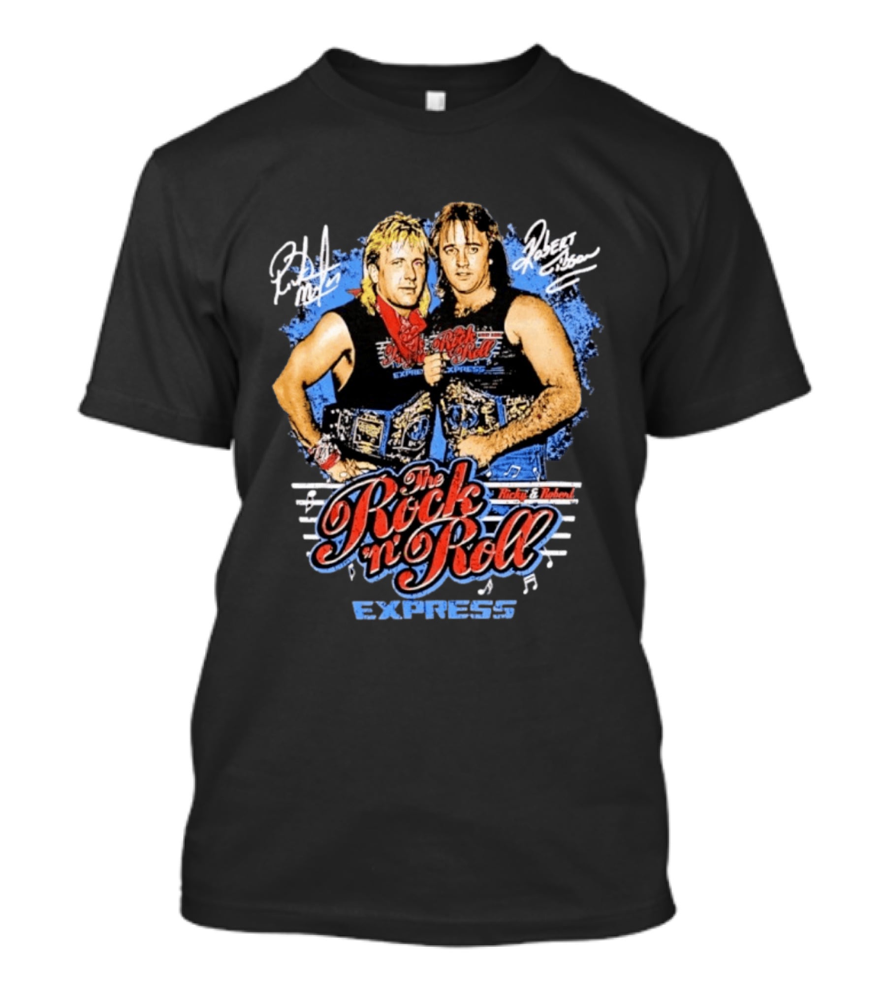 Ricky Morton Robert Gibson Rock 'n' Roll Express Tag Team Champions T-Shirt