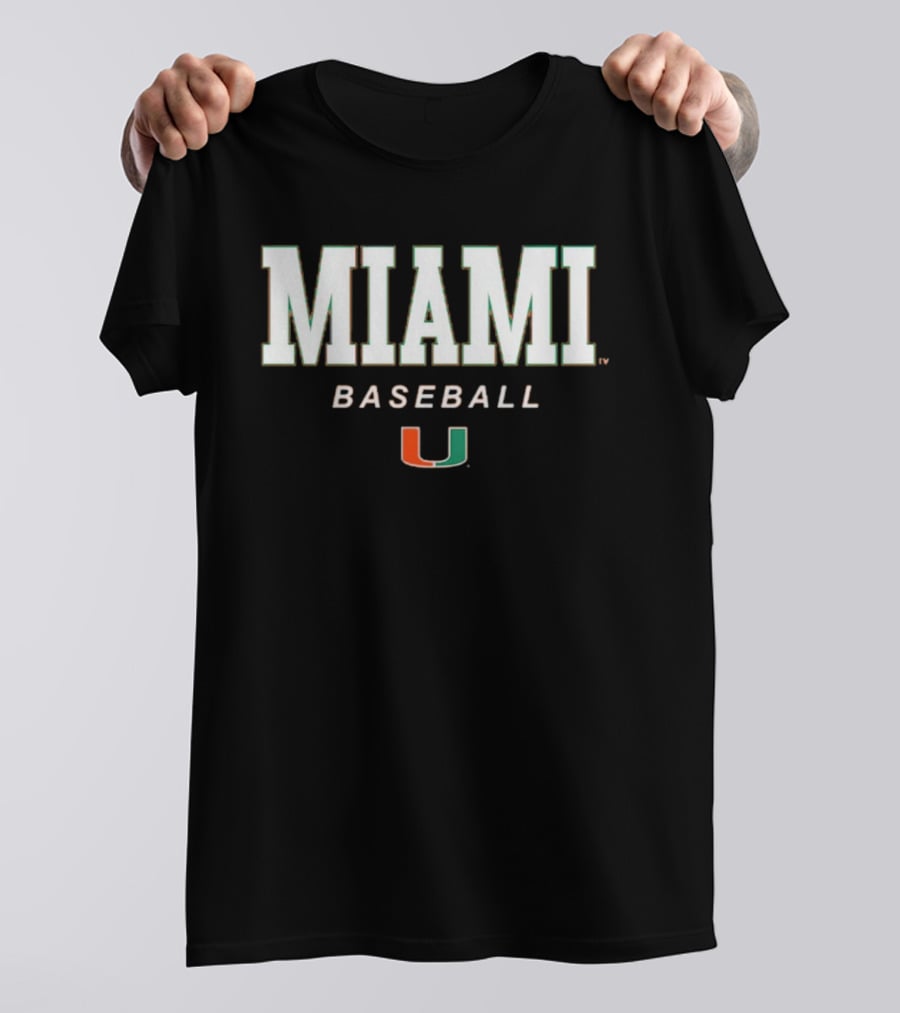 Miami Baseball Miami U Wordmark T-Shirt
