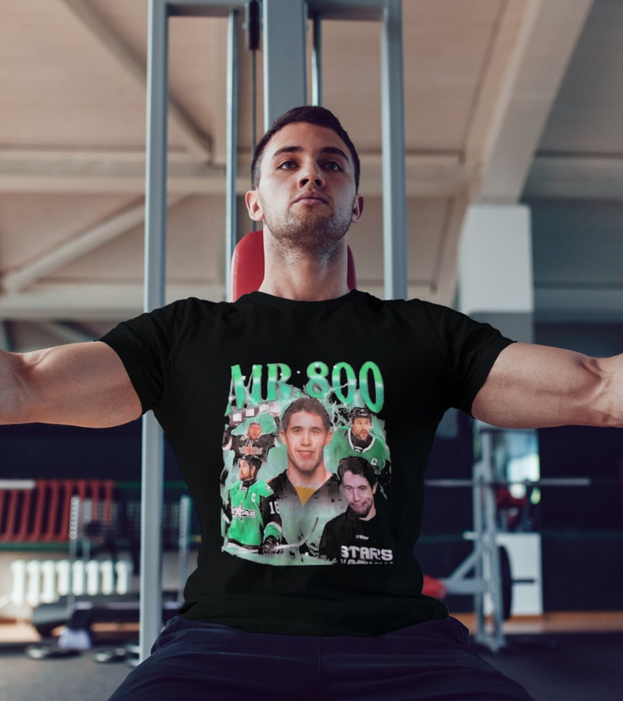 MR 800 Hockey Legends Dallas Stars Celebratory Milestone T-Shirt