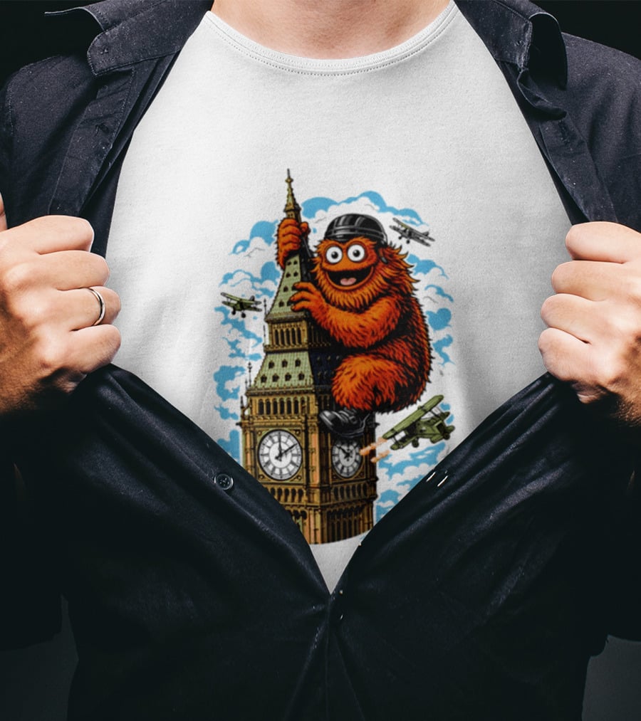 Big Ben Gritty Kong Philadelphia Hockey Clash T-Shirt