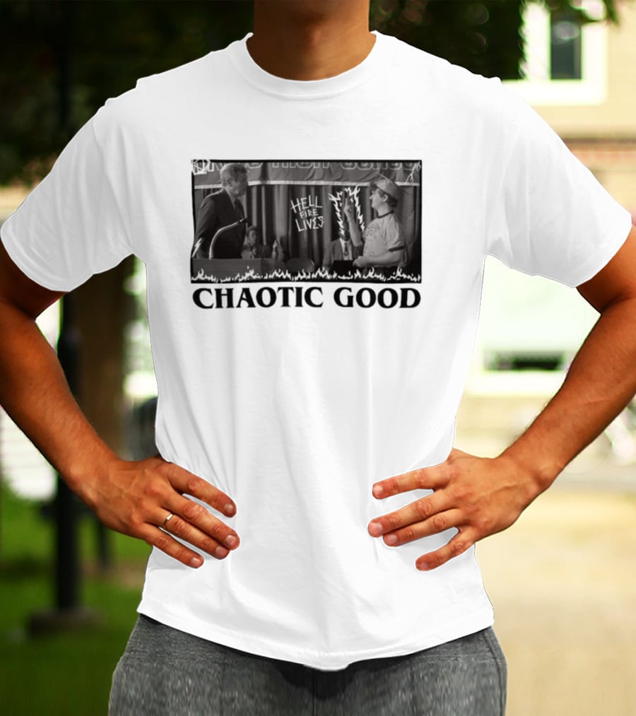 Chaotic Good Hellfire Lives Stranger Things Dustin Graduation Speech T-Shirt