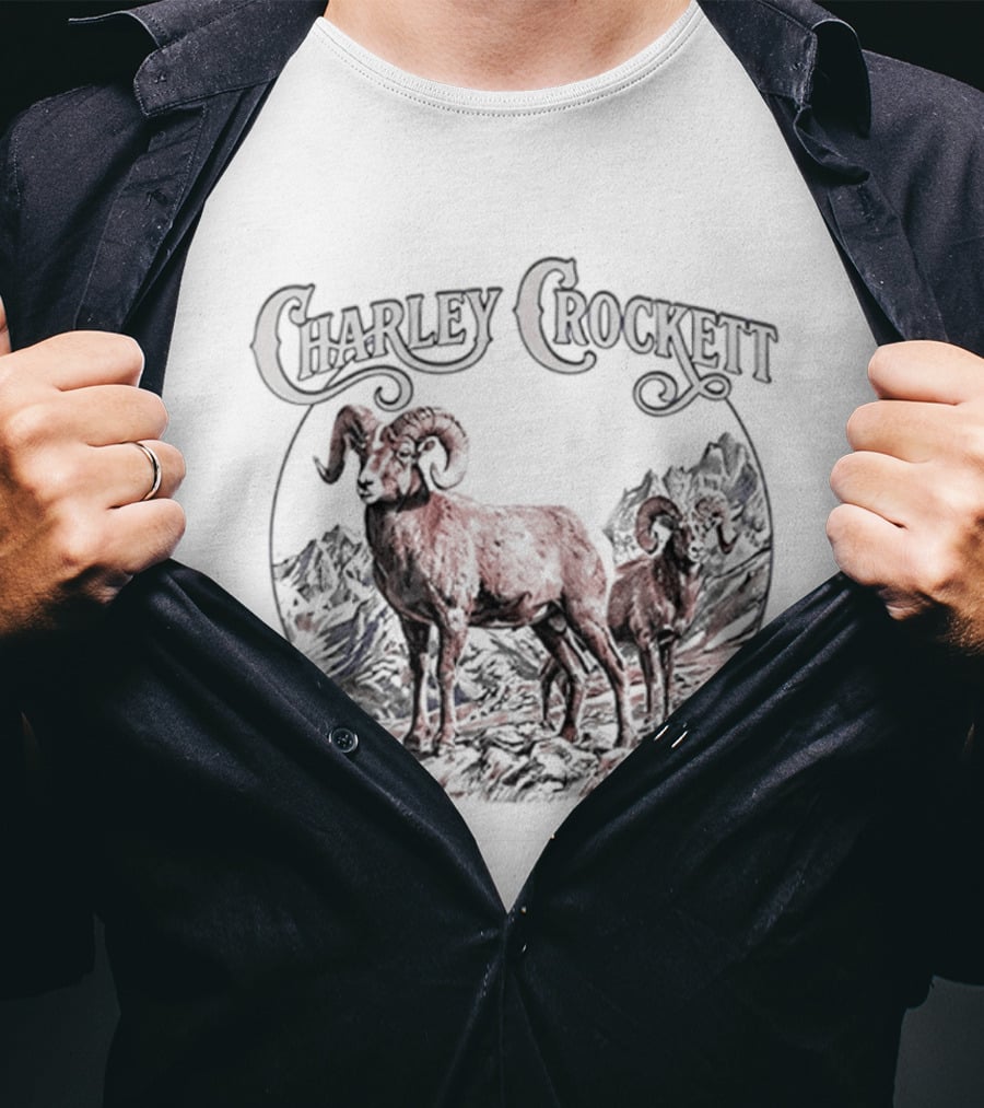 Charley Crockett Age Of The Ram Majestic Mountain Rams T-Shirt