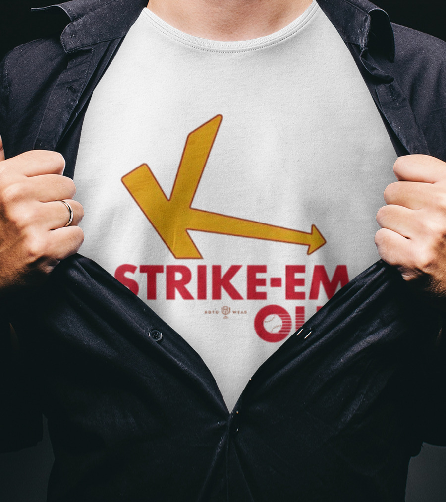 Strike Em Out Arrow CJ Beatt Baseball T-Shirt