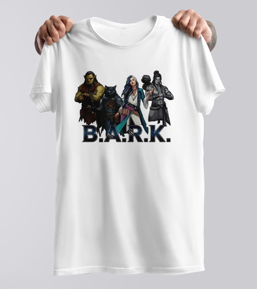 B.A.R.K. Tyranny Of Dragons Fantasy Character Ensemble T-Shirt