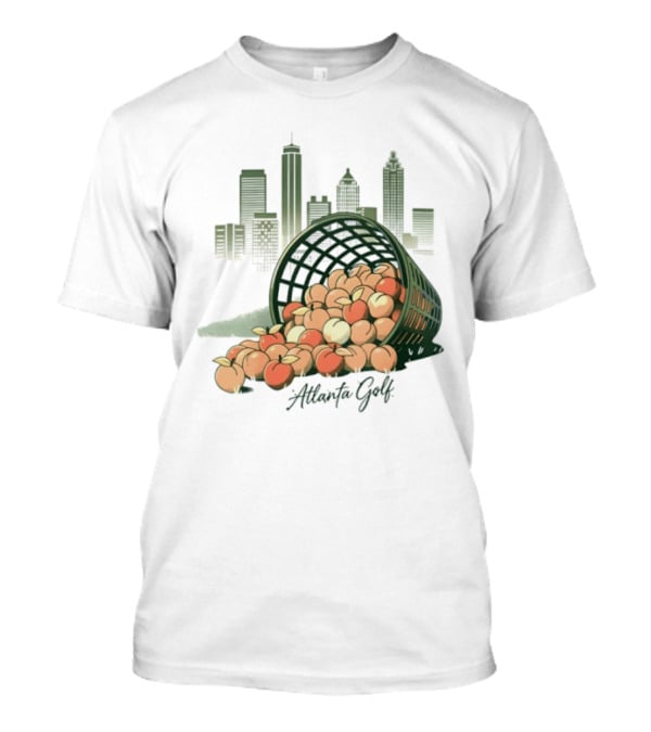 Bucket Of Peaches Golf City Skyline T-Shirt