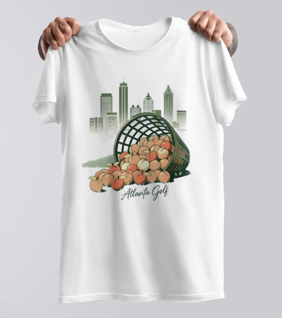 Bucket Of Peaches Golf City Skyline T-Shirt