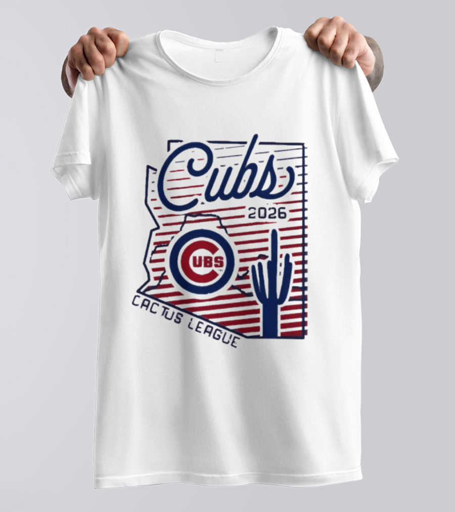Chicago Cubs 2026 Cactus League Arizona Baseball Cactus T-Shirt