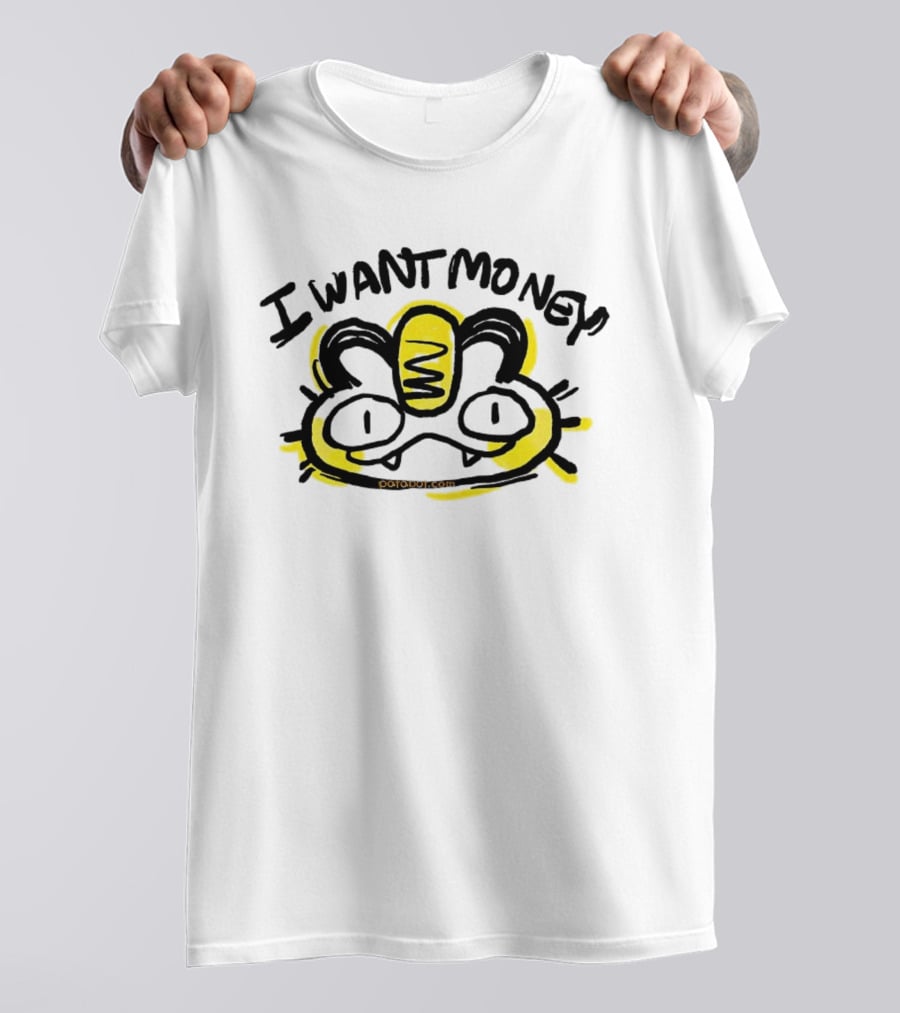 I Want Money Cat Graphic Meowth T-Shirt