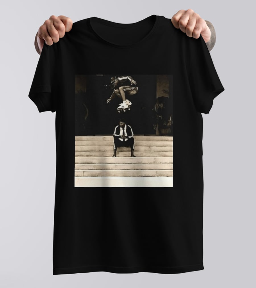 Bad MFs Tyshawn And Samuel L In Adidas Skateboard Jump Scene T-Shirt