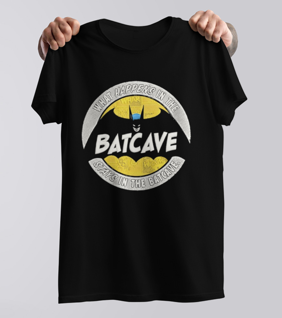 What Happens In The Batcave Stays In The Batcave Batman T-Shirt