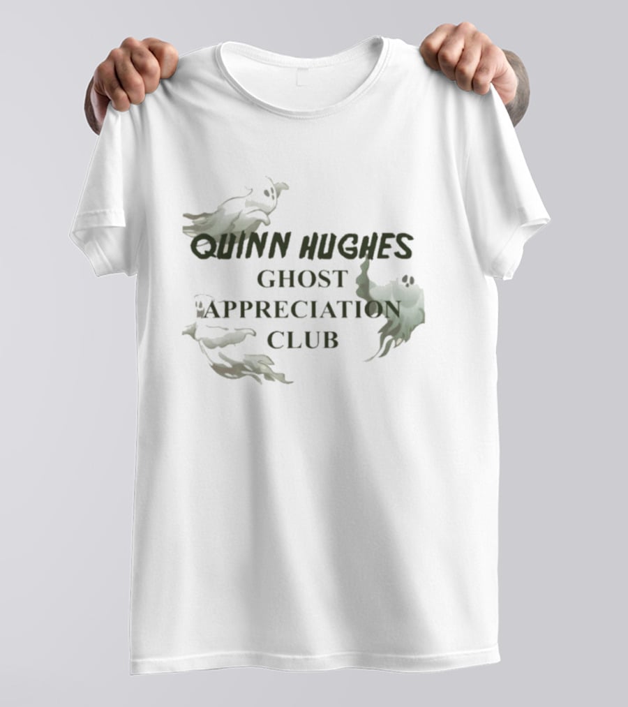 Quinn Hughes Ghost Appreciation Club T-Shirt