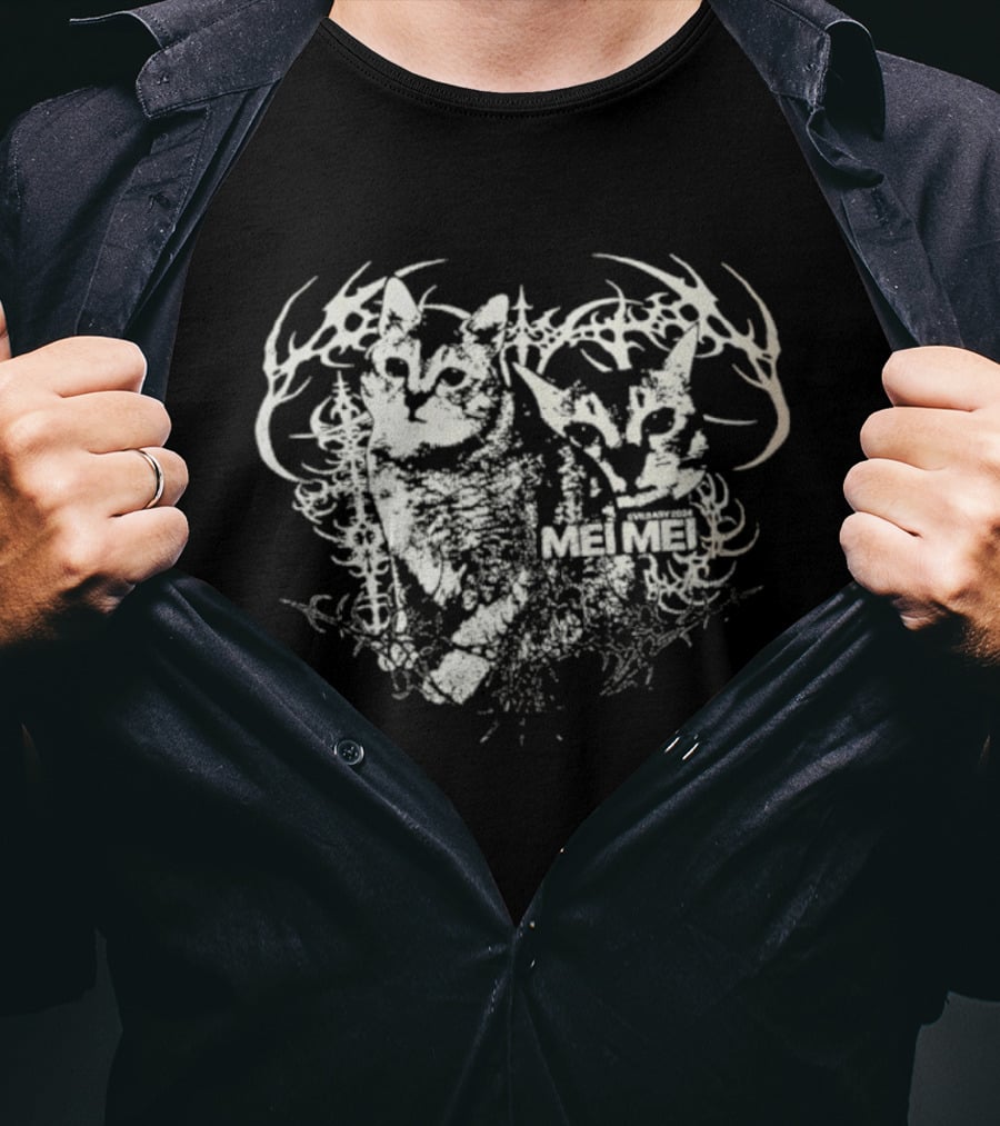 Cat Mei Mei Antler Heart T-Shirt