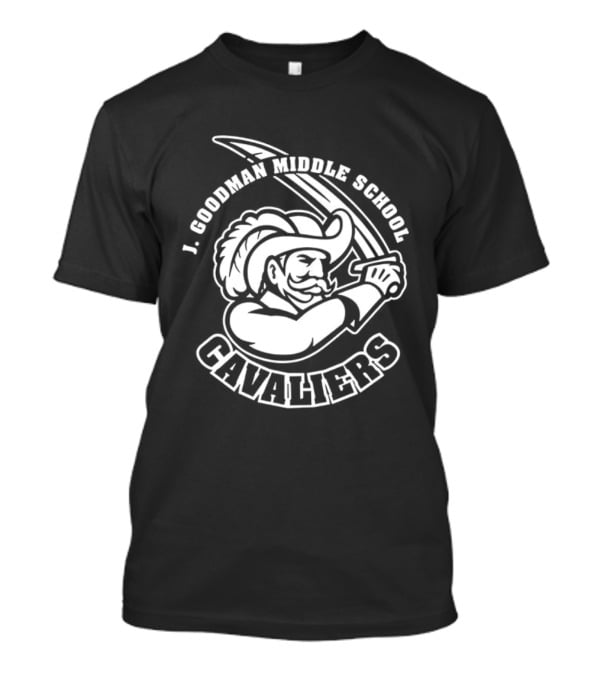 J. Goodman Middle School Cavaliers Mascot Sword T-Shirt