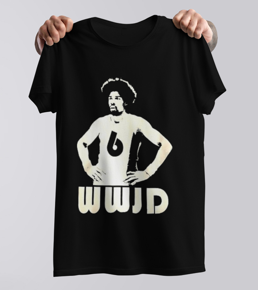 Julius Erving Number 6 WWJD What Would Julius Do T-Shirt