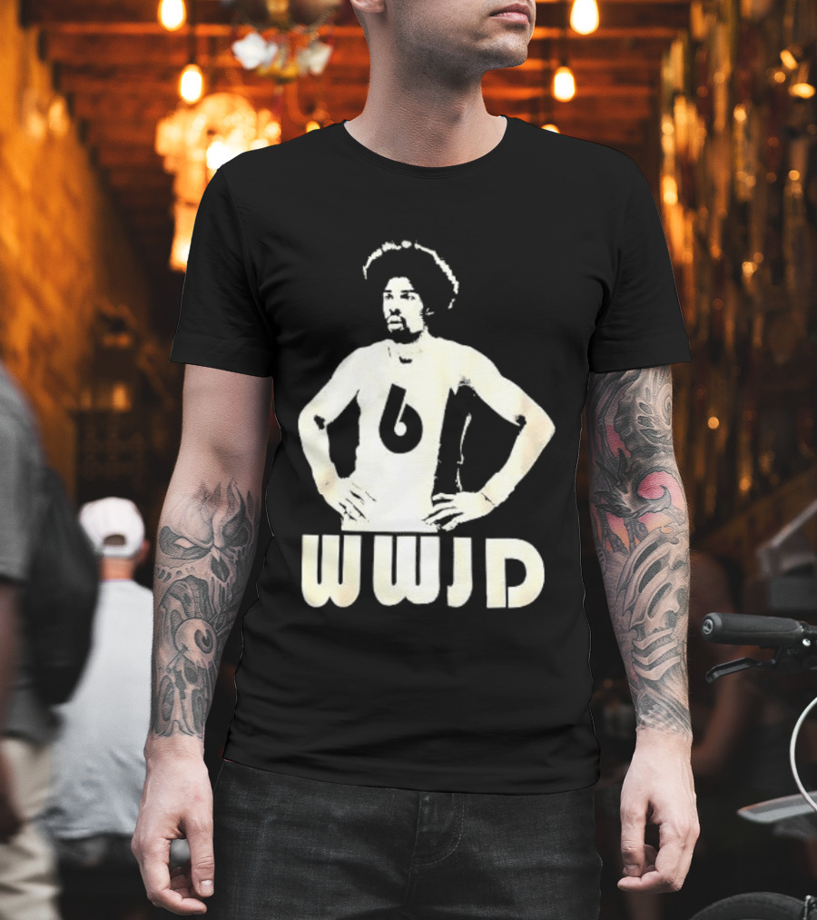 Julius Erving Number 6 WWJD What Would Julius Do T-Shirt
