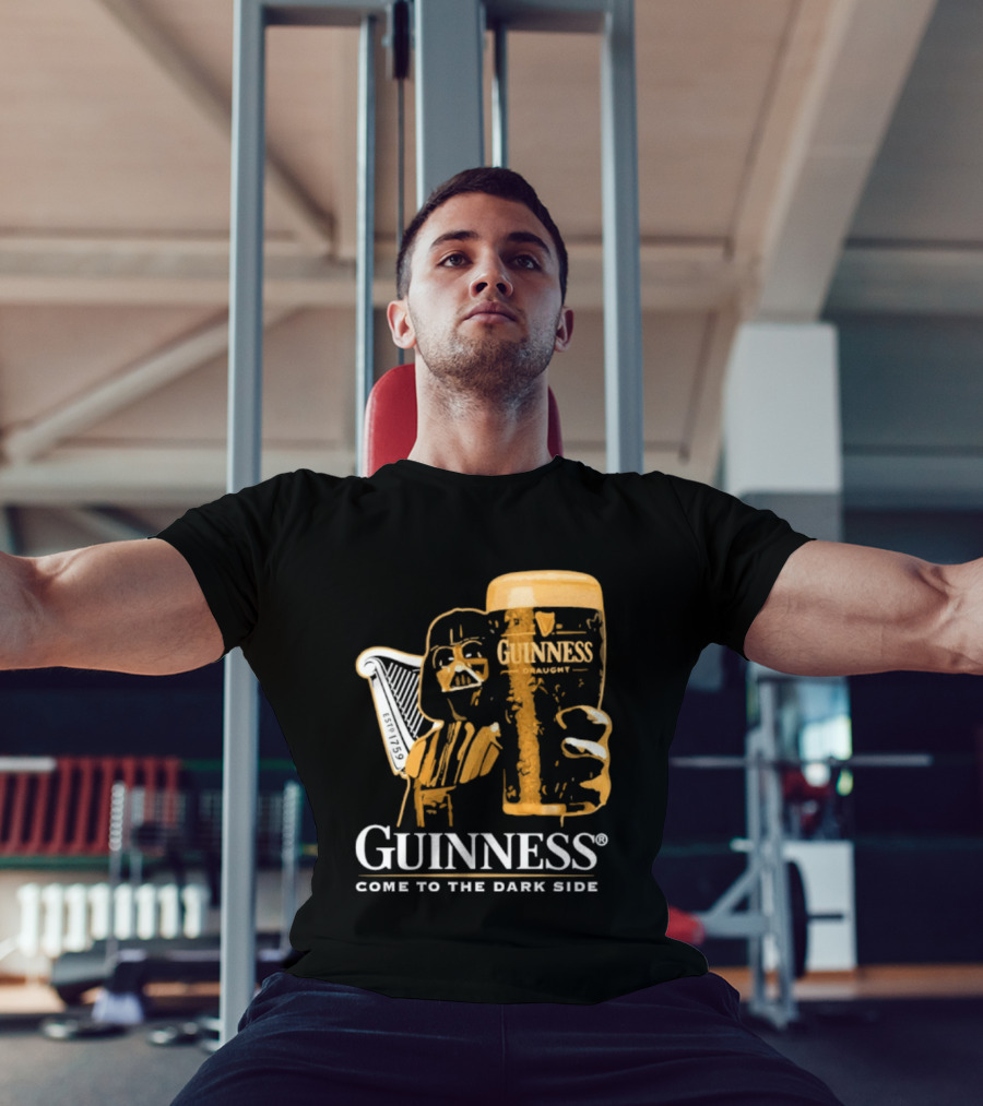 Guinness Darth Vader Come To The Dark Side Star Wars Beer Glass T-Shirt