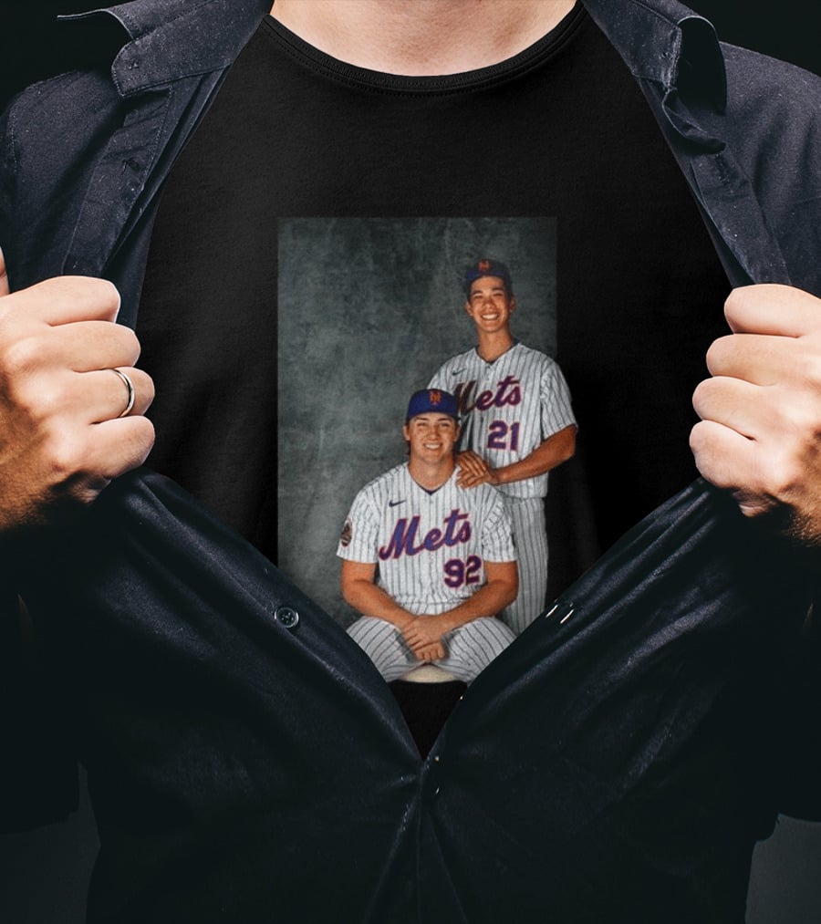 New York Mets Jonathan Pintaro Jonah Tong Step Brother Team Players T-Shirt