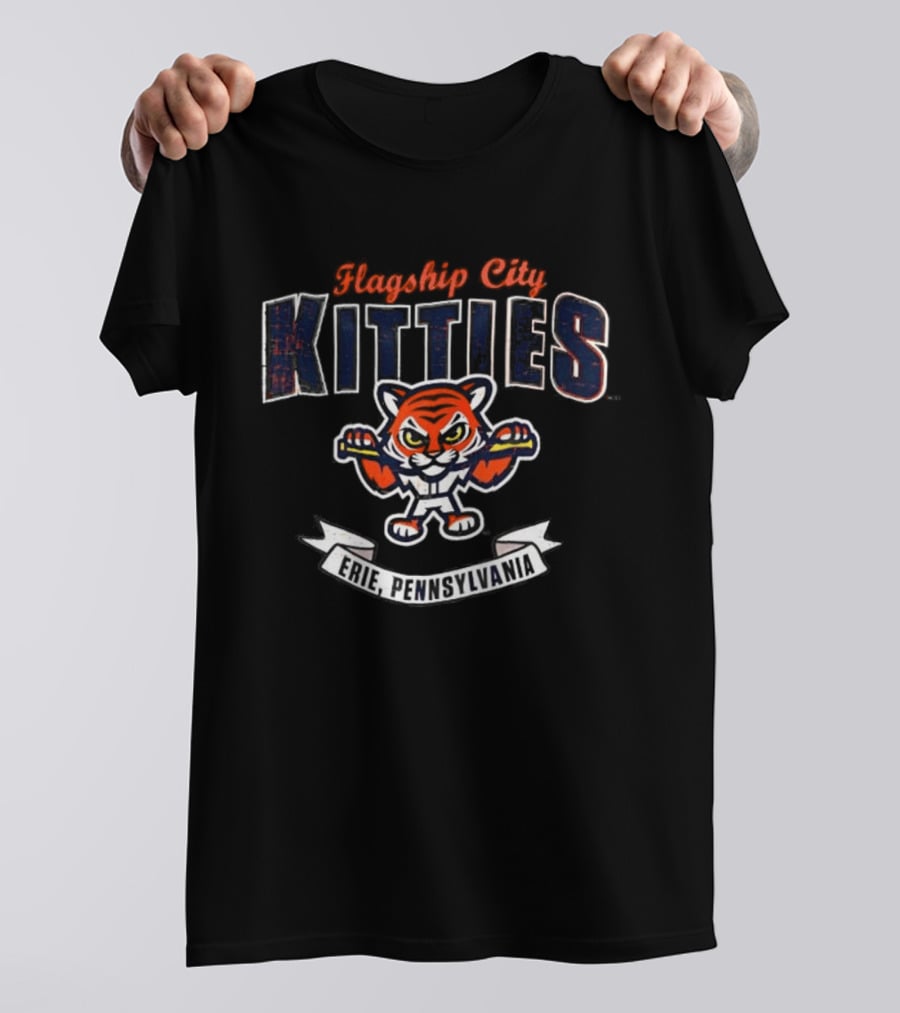 Flagship City Kitties Erie Pennsylvania Tiger Boxing T-Shirt